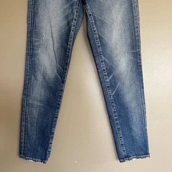 MOUSSY Tamworth High Waist Skinny Jeans In Dark Blue Size 24 Japanese Denim - Picture 6 of 16